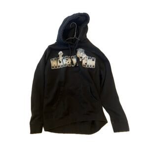 Vlone Popsmoke Meet the Woo 2 Hawk Em Black Hoodie Mens M